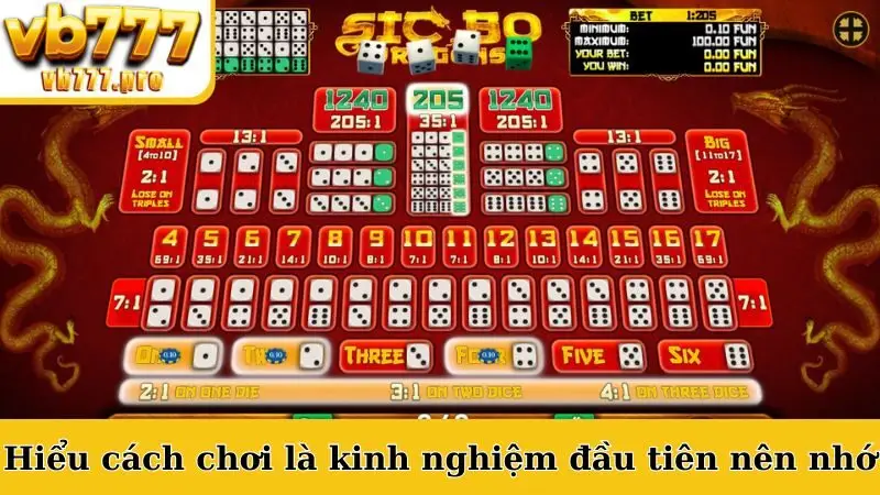 Hiểu rõ cách chơi là kinh nghiệm đầu tiên nên nhớ