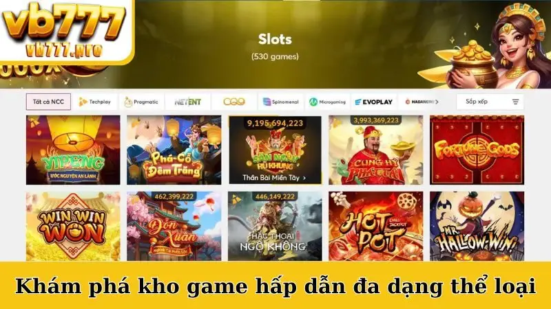 Khám phá kho game hấp dẫn đa dạng thể loại